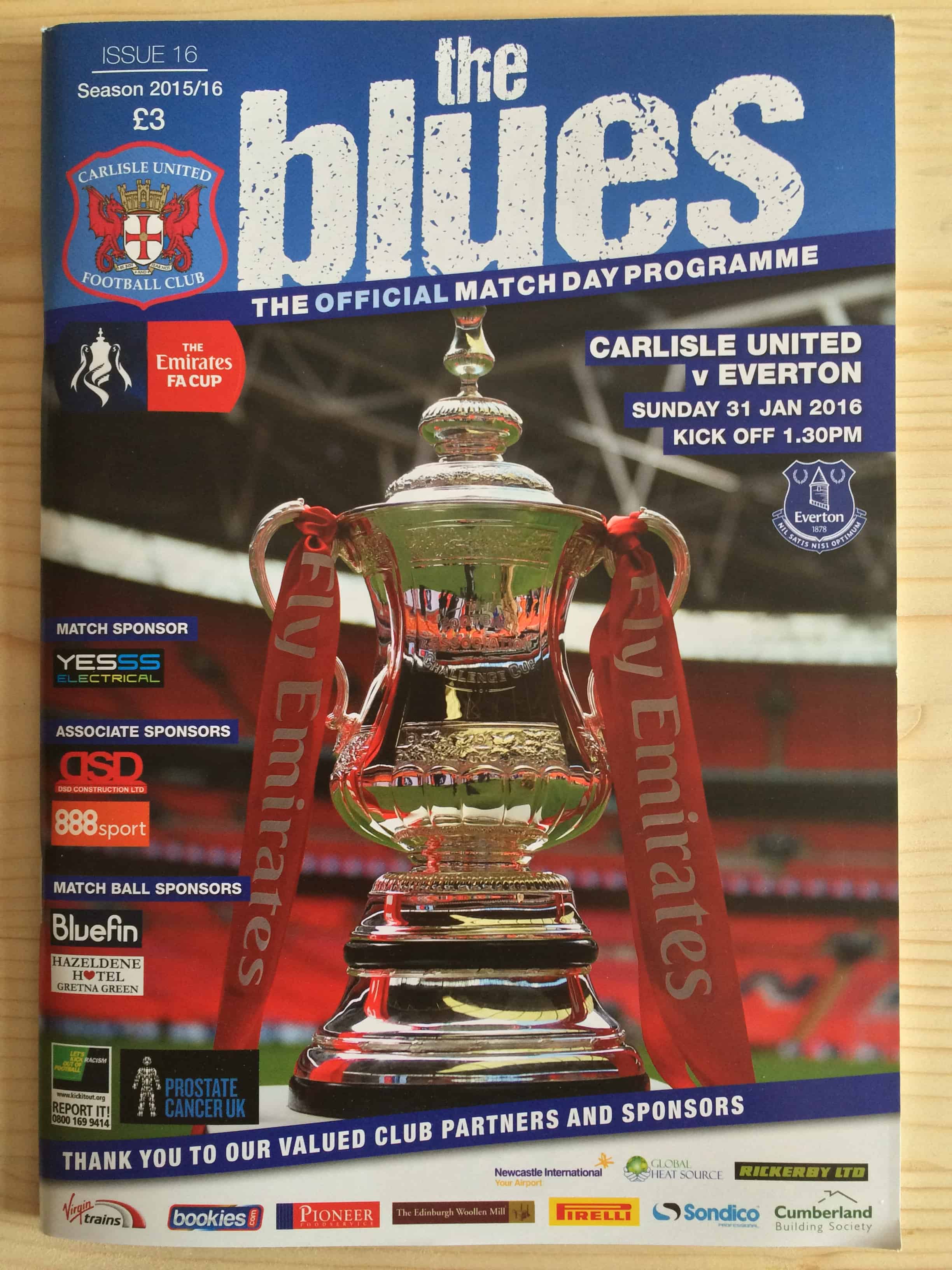 Carlisle United FC v Everton FC